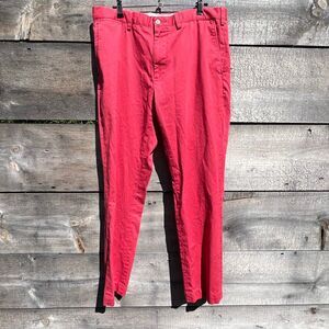 Polo Ralph Lauren Men's Red Cotton Slim Fit Golf Preppy Chino Pants Size 36/32
